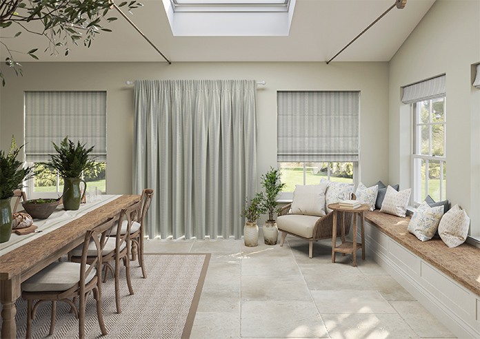 Laurel Stripe, Grey - Made to Measure Curtains - Image 15